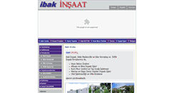Desktop Screenshot of ibakinsaat.com